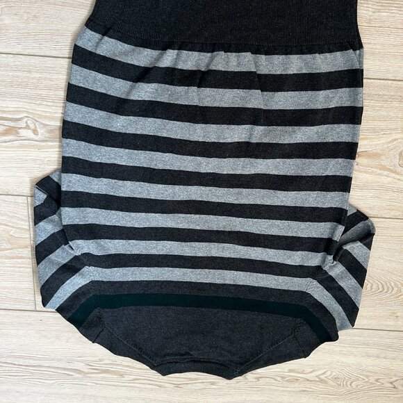 🩶Lachlan British Inspired 100% Cotton Striped Sweater Grey & Dark Green unisex - Picture 2 of 8